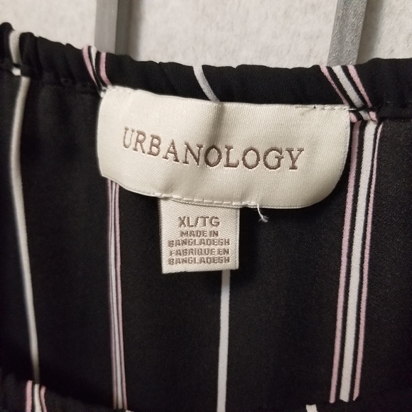 Urbanology - Black striped blouse XL - Picture 3 of 3
